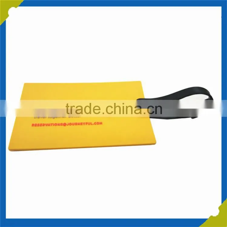 Newly ID rubber tag soft pvc luggage tag Personlized design luggage tag