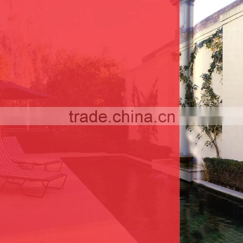 China Supplier Suzhou vis Chinese RED color privacy film for building glass window