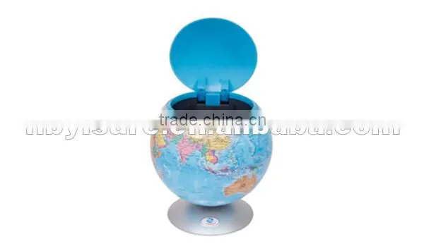 Unique round sensor dustbin 5003LP 3L Globe Shape Sensor Storage Box