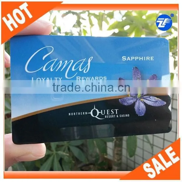 High quality custom plastic pvc gift card with barcode printed