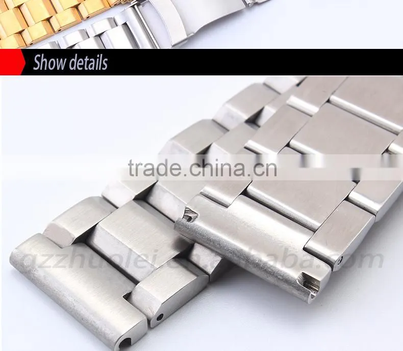 18|20|22|24mm high quality imported stainless steel watch bracelet for men's and women's Wholesale 3PCS