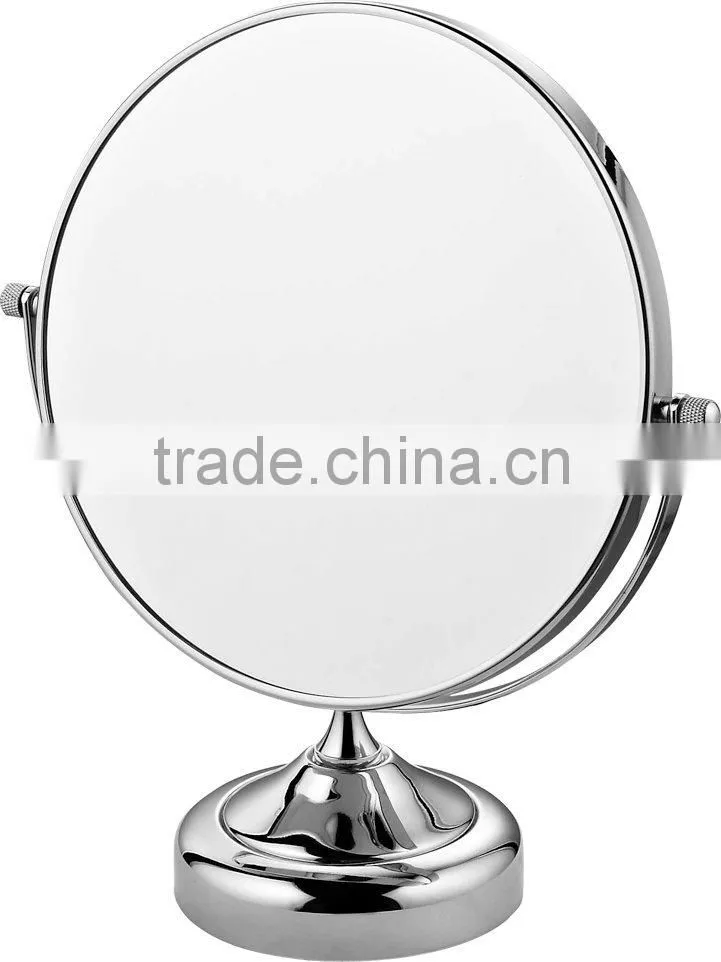 2014 new design bathroom bath double side make up mirror table mirror for shower