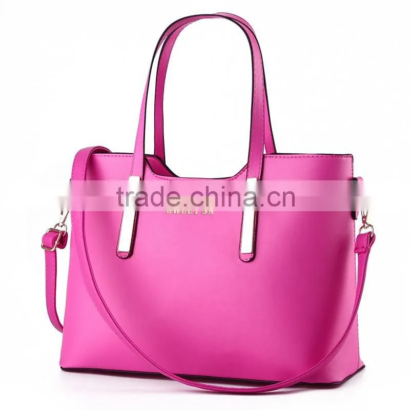 Fancy ladies multicolor pu handbags