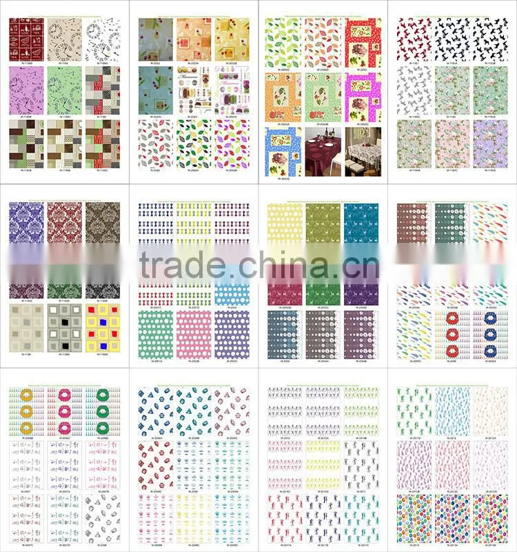 PVC compound non-woven fabric tablecloth in roll