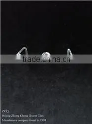 Free shipping Beijing ZCQ High temperature Small Basket Fused Silica Crucible