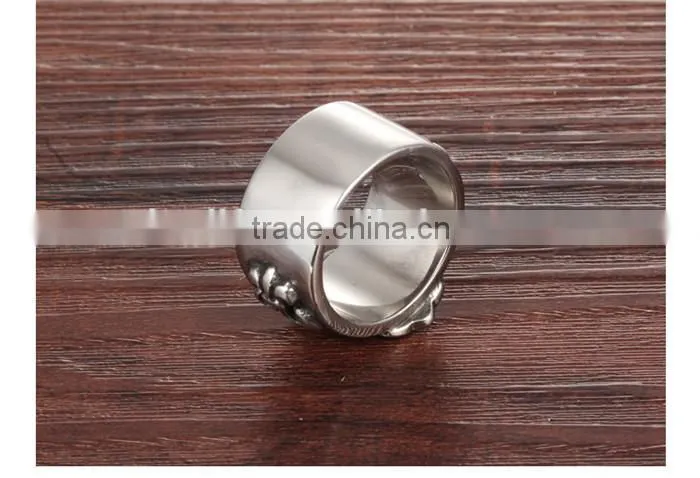 wholesale man jewellery new arrival 2016 316L steel cubic zirconia ring men