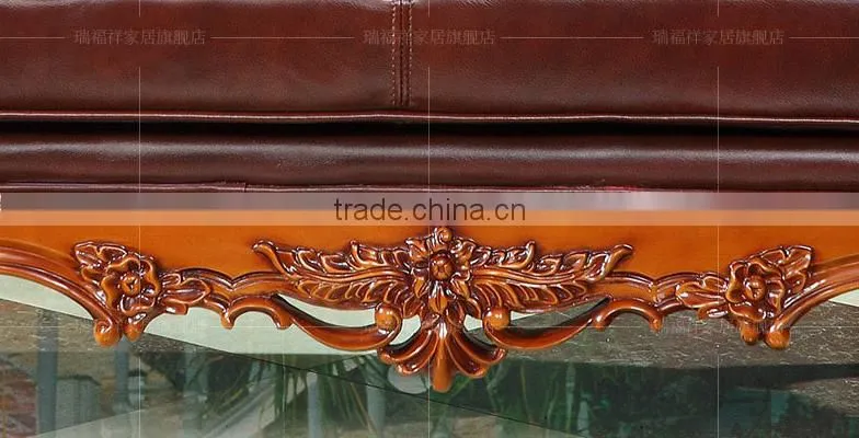 Federal classic chaise longue with wood frame and genuine leather finish O-214