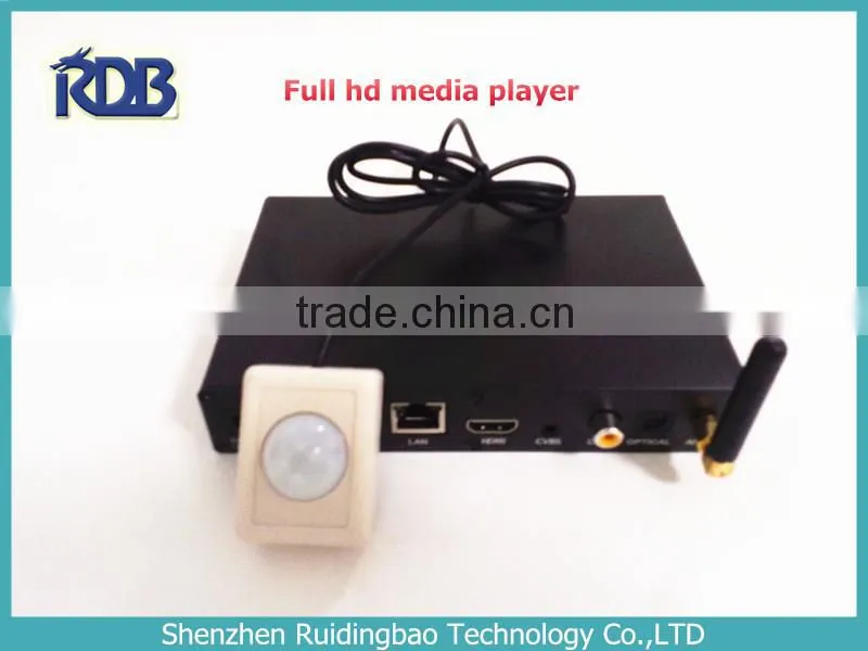 RDB Hot Selling Network Digital Signage Media player Support 3D wireless control,sync play DS009-70
