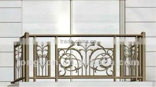 Top-selling modern iron steel hand forged balcony fence