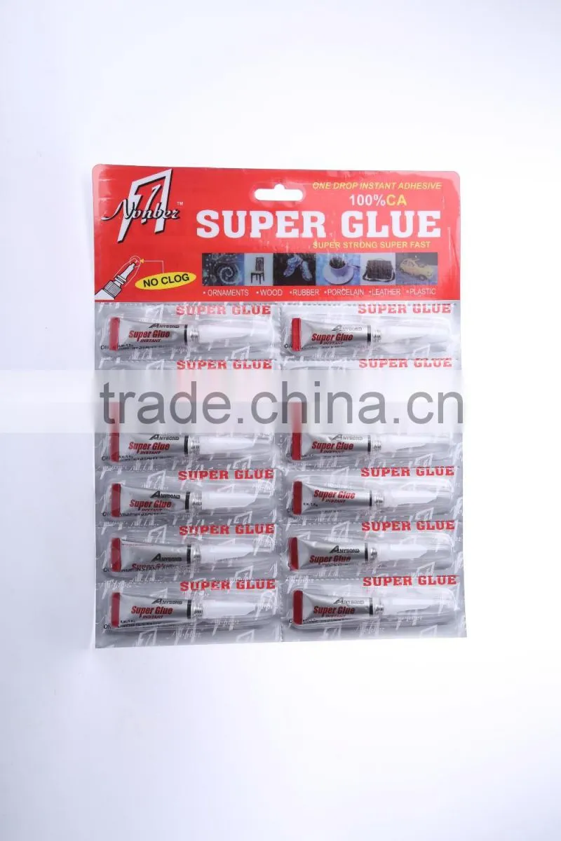 Jinyu hot sale factory price oem odm welcome 3 seconds quick dry aluminium tube packing super strong glue for rubber