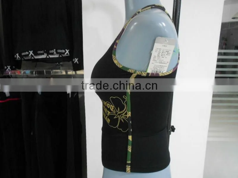 Colorful biding womans halter tops