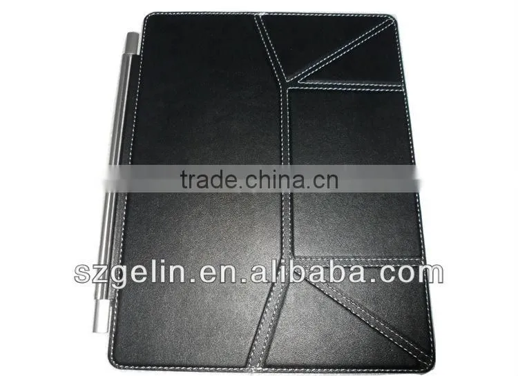 protective pu leather case for apple ipad 2