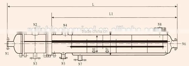Glass-lined Shell-Tube Heat Exchanger/coaxial heat exchanger