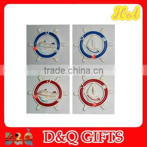 2015 New Design Steering Wheel Shaped Poly Magnet for Souvenir