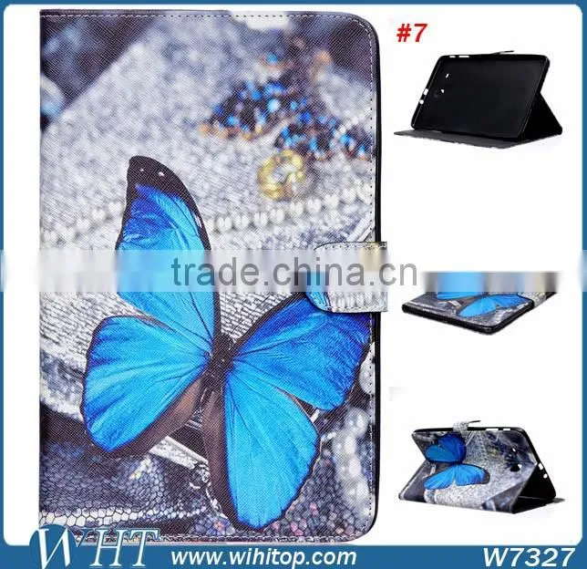 New Products for Samsung Galaxy Tab E T560 Cartoon Painting Leather Flip Case