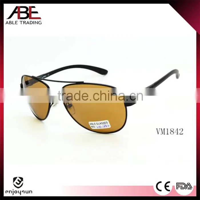 hot 2016 multi color classic retro custom uv400 lens polarized Italian designer glasses metal sunglasses eyewear China