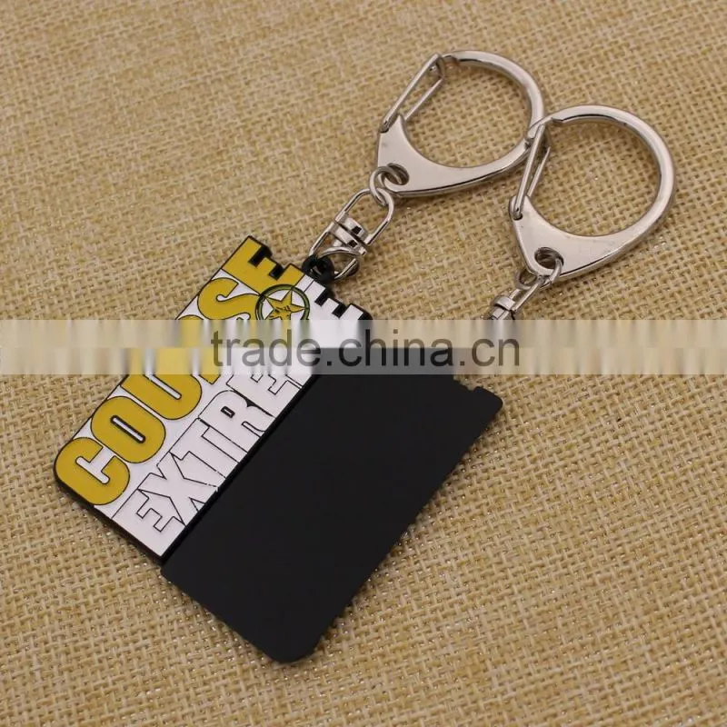 High quantity custom metal enamel keychain for sale