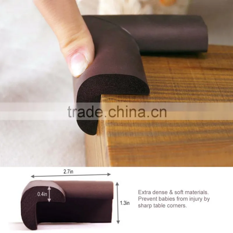 Stripe type NBR Soft baby kids, safety table desk foam corner guard protector