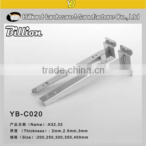 Metal Slatwall Glass Bracket Corner Glass Bracket
