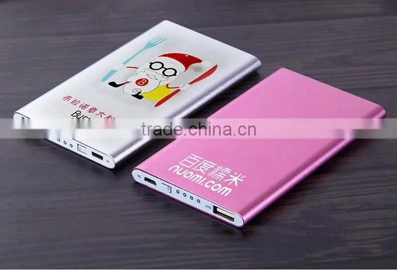 Premium promotion gift power bank,cell phone charger with custom logo printing, hot selling external battery