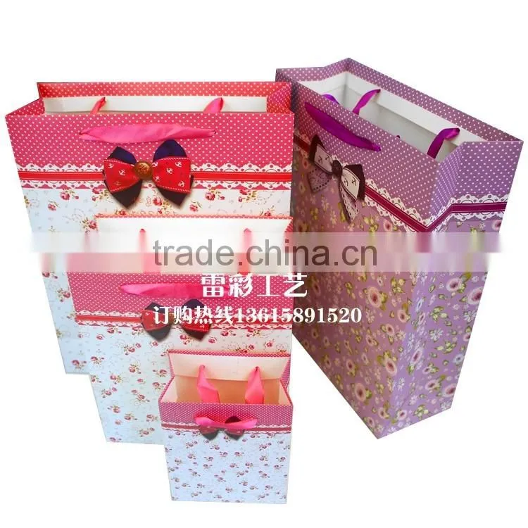 Recycled factory machine made luxury paper bag