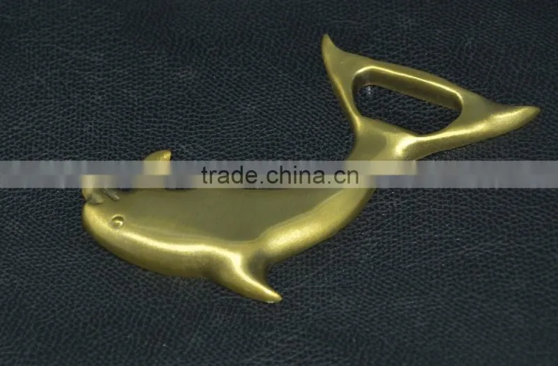 Custom gold bottle opener keychain/dolphin bottle opener/ Bottle opener keychain