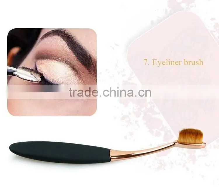 2016 Oval rose gold professional andor makeup brush