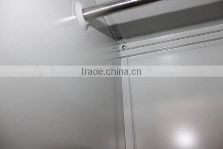 2 Tier 4 compartment Steel 4 door lockers with feet