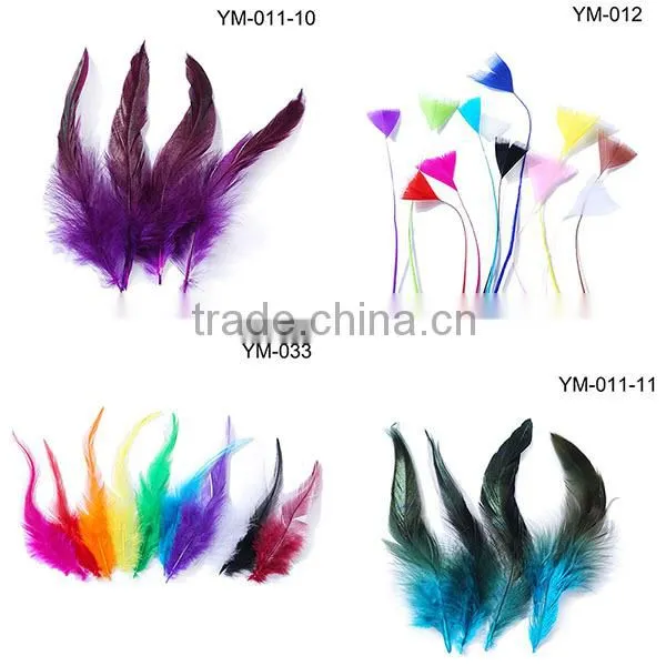 red rooster chicken feather for jewelry DIY/party/New Year decoration