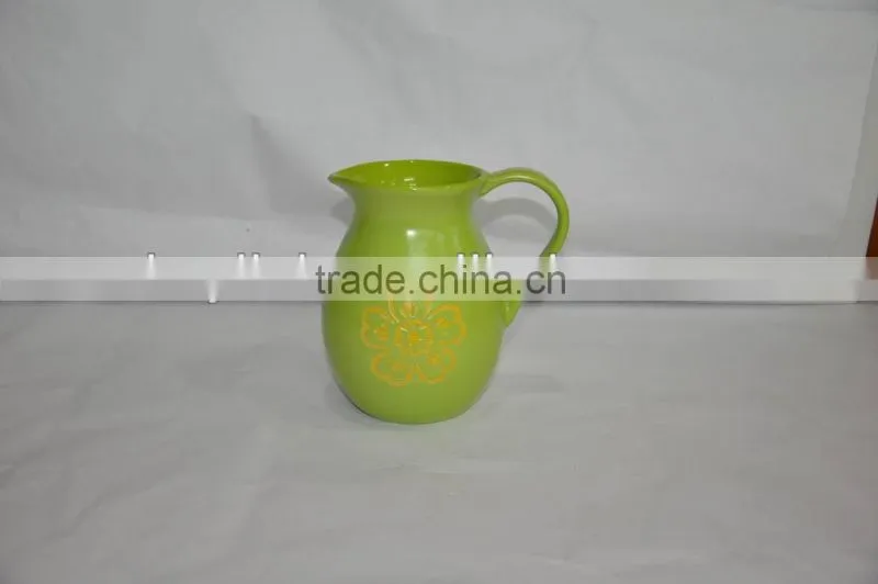 beautiful ceramic pot with handle