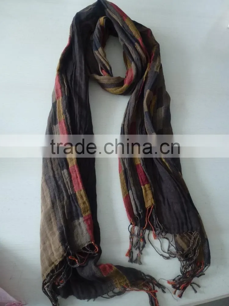 100% cotton stock scarf