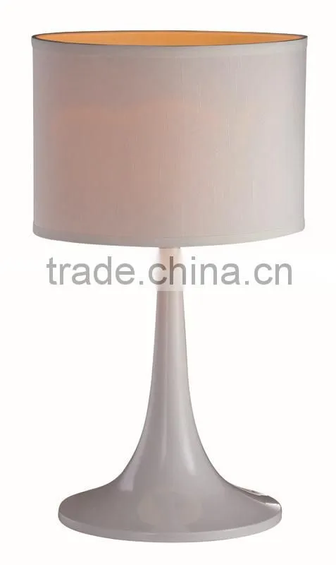 2015 new design modern fabric shadow business hotel table lamp