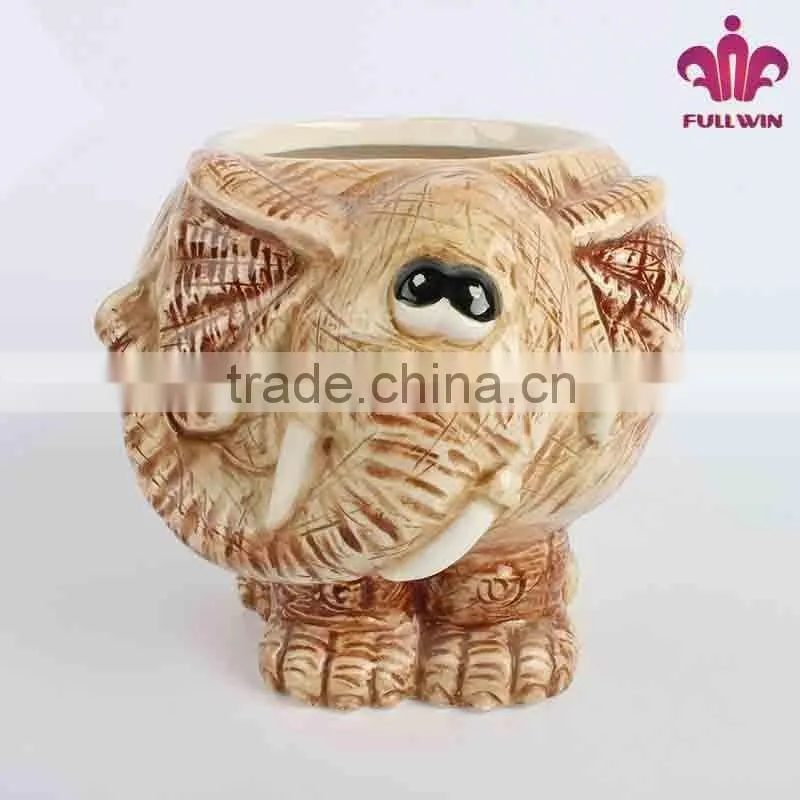 Wholesale Gifts Ceramic 3D Elephant Cup