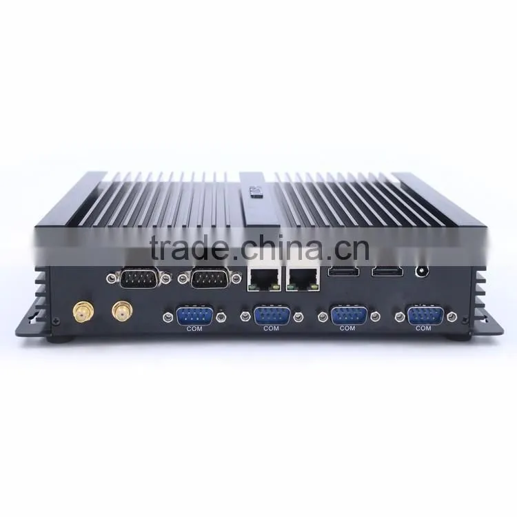 Intel i7 4500u 4510u barebone used fanless industrial mini pc 6RS232 dual nic dual hdmi Windows10