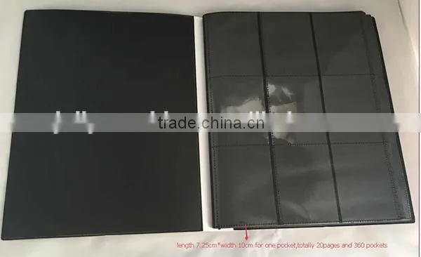 OEM customized Card binder with 9-pocket PP porfolios Dongguan factory Pokemon cartoon