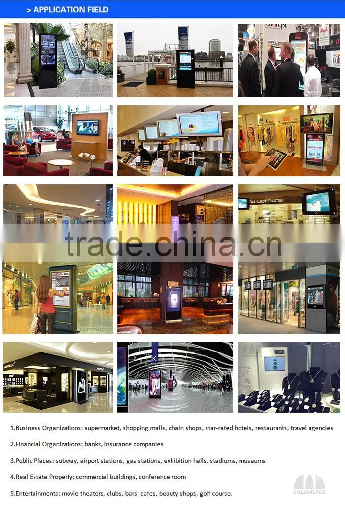 outdoor lcd display panel with VGA HDMI 1500nits 1920*1080 HD video display