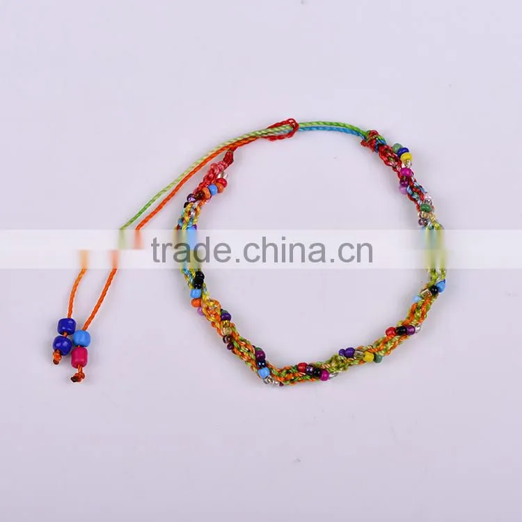 Factory Discount Prices Handmade beads braided brazil bracelet