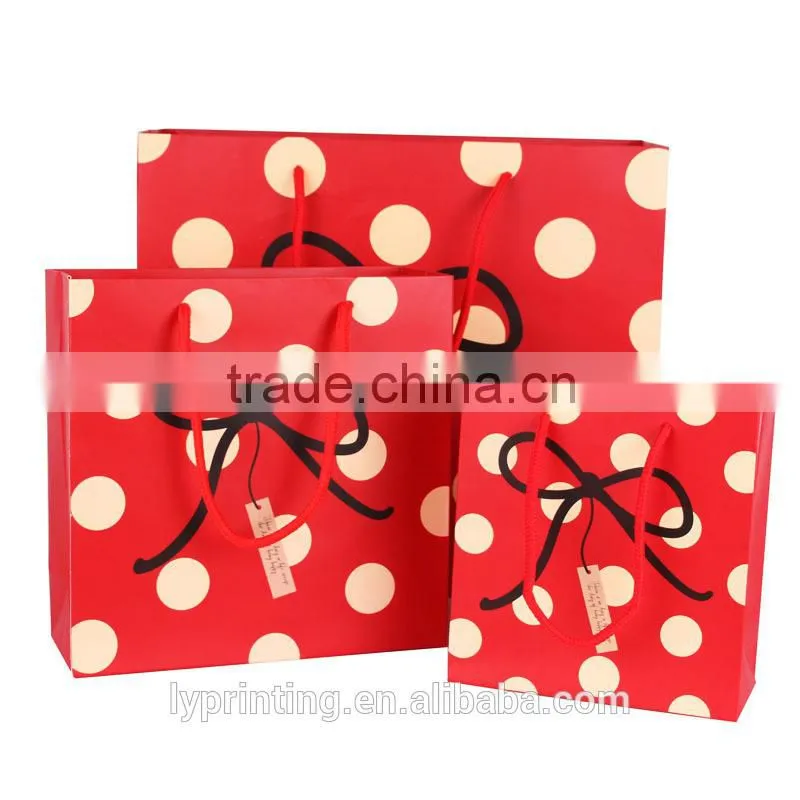 2016 gift paper bags matte art paper bag printing
