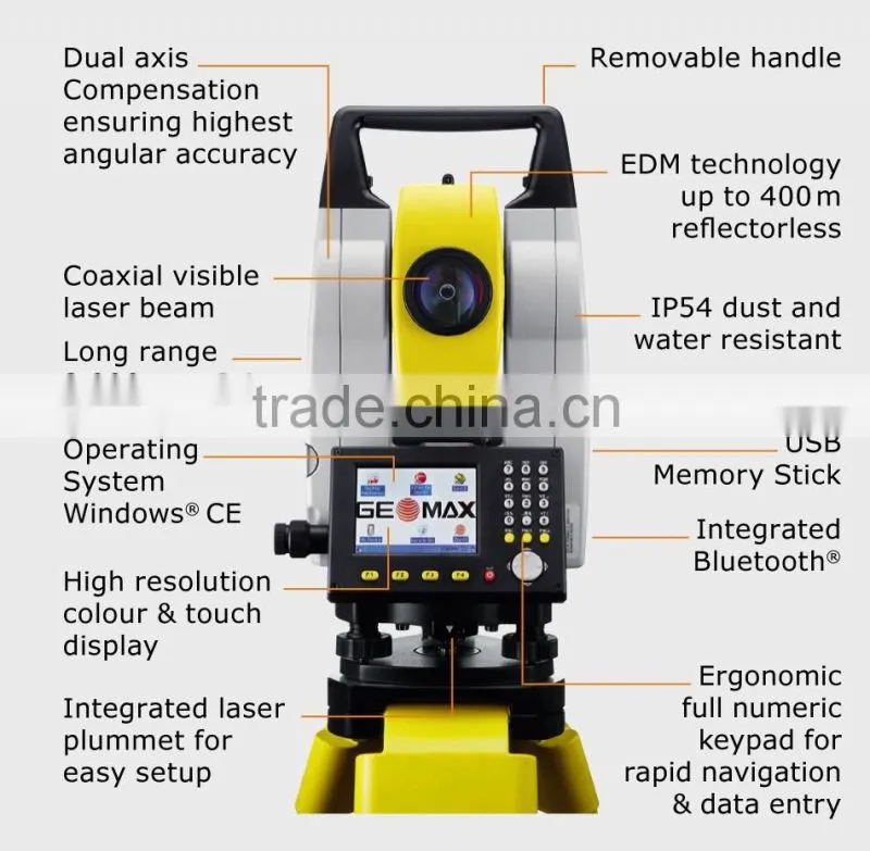GeoMax Survey Instrument Lastest Price of Total Station Zipp10 Zipp20