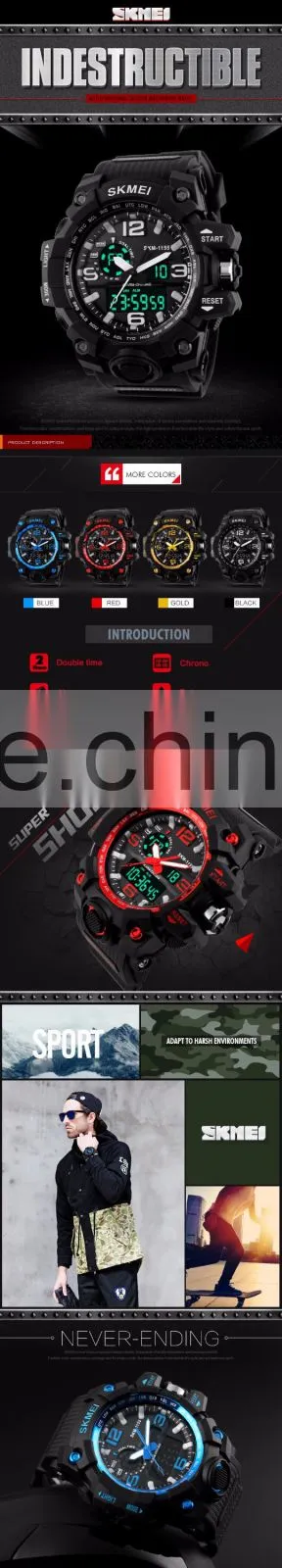 SKMEI Fashion Analogue Digital Sport Watch