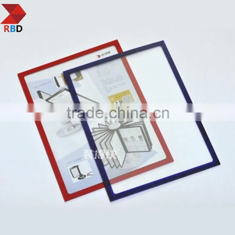 PVC Sheet Magnetic Frame A4 Colorful Magnetic Frame