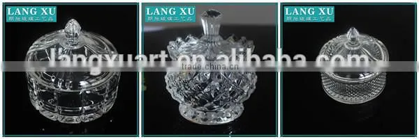 2016 hot selling decorative heart shape candy glass jar