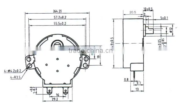 motor parts 50TYZ420- D9 ac 12v electric synchronous motor for electric bicycle
