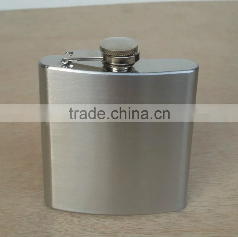 2 - 6 oz Metal Body Material hip flask