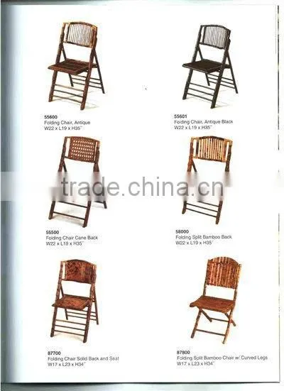 Outdoor Leisure Garden Bamboo Folding Chairs
