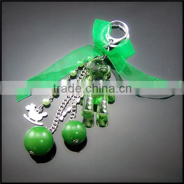 Newest style promotion high quality cartoon teddy bear top selling keychain