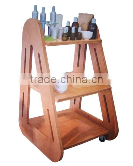 2007 hand trolley hair salon trolley wood beauty salon trolley cart salon trolley