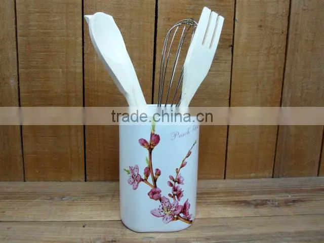 new decal ceramic oil and vinegar dispenser bottles