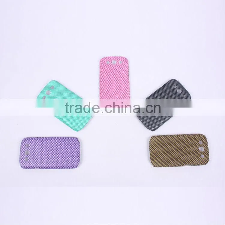 2013 hot selling mobile phone samsung i9300 Carbon Fiber patterns phone case SX004-3