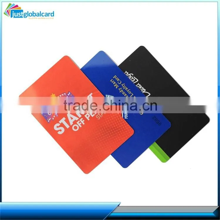 2015 customized size pvc contactless card with silver convex code